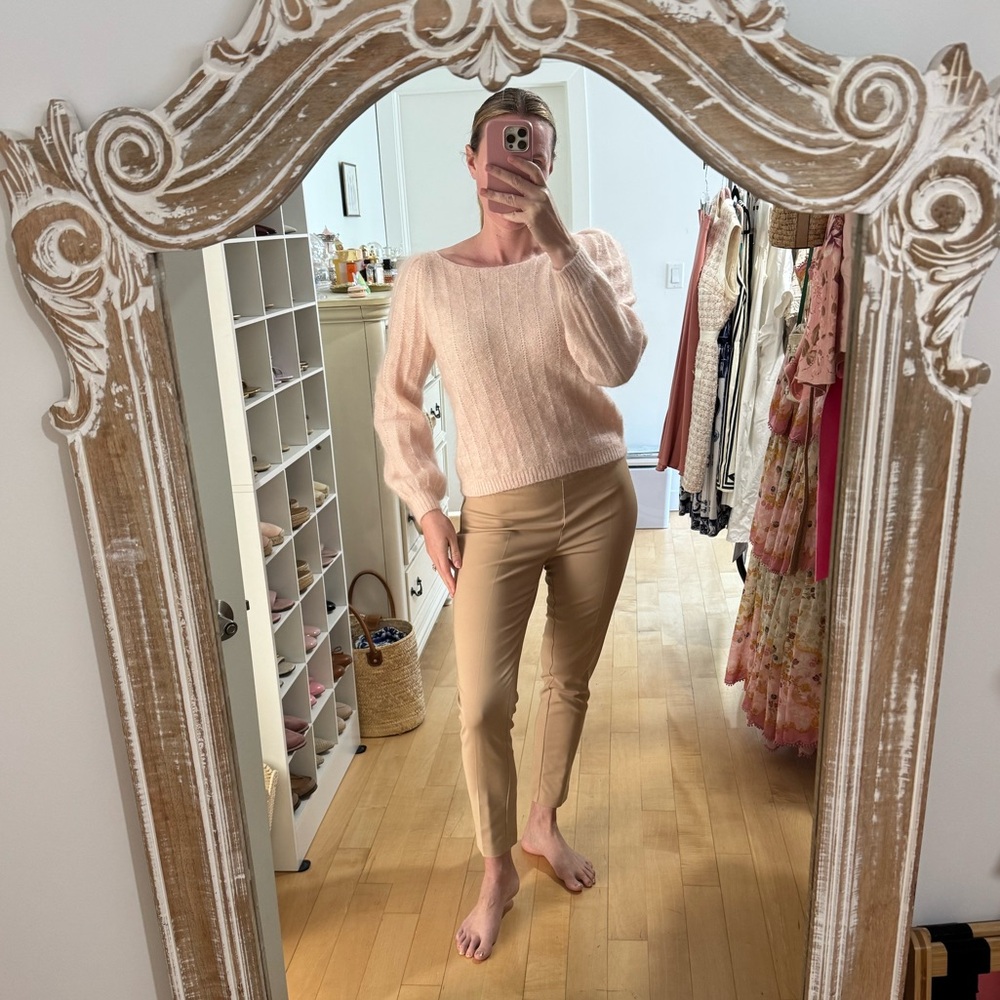 Karen Millen Beige Slim Trousers